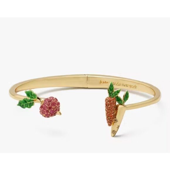 Kate Spade NEW Harvest Time Hinge Cuff bracelet vegetable - Picture 2 of 14